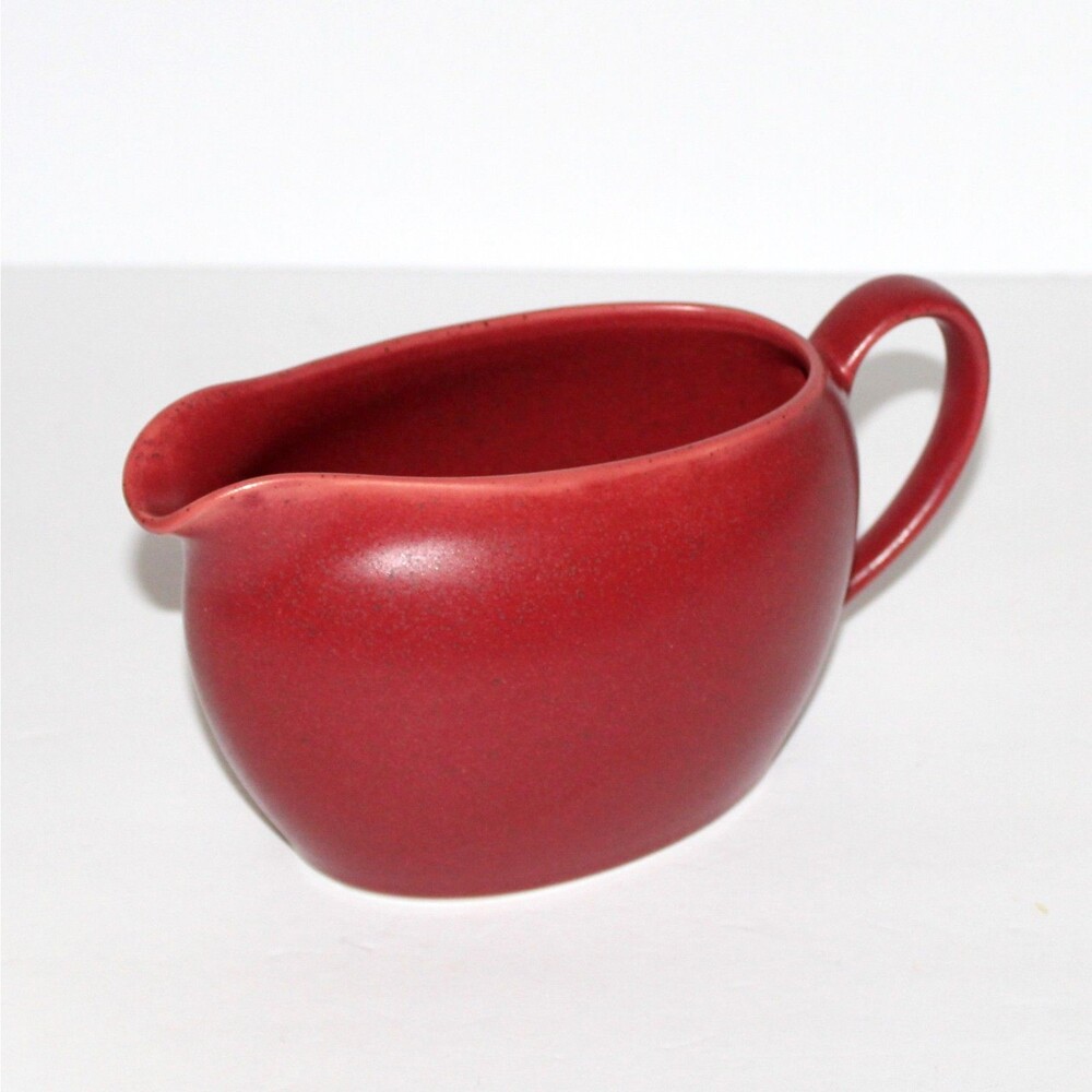 Noritake Colorwave Raspberry Gravy Boat Stoneware red matte